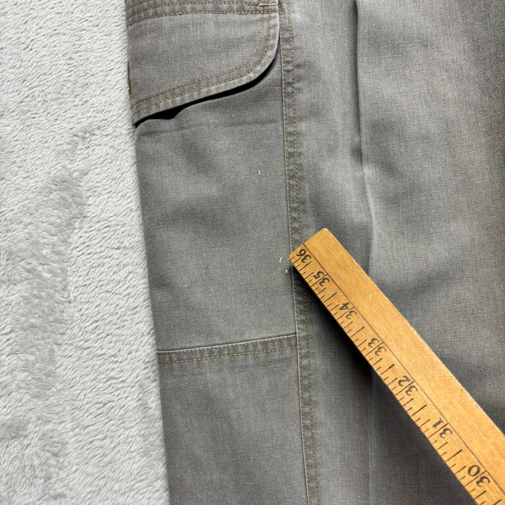 VTG Bugle Boy Non-Toxic Mens 32x30 Pleated Canvas Cargo Pants 90s Y2K Skater - Picture 8 of 8